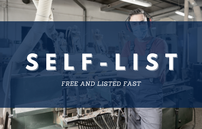 Self-list your machines and equipment for sale on EX-FACTORY.
